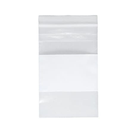 Wrap Tite Recloseable Poly Bags with White Block, 1000PK 2RB46W